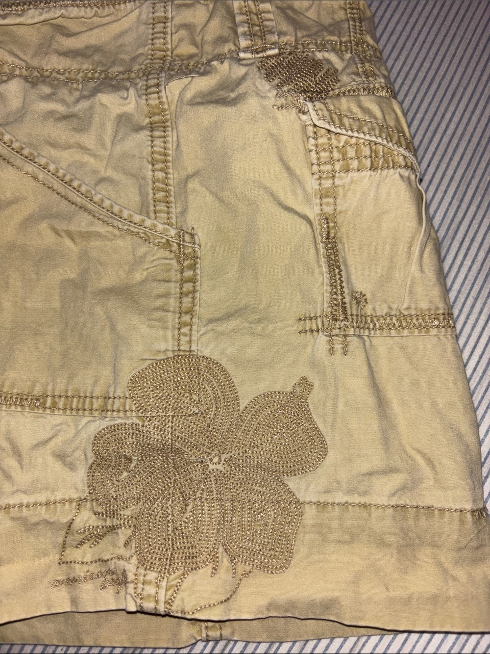 10 American Eagle Outfitters Tan Mini Skort - Picture 6 of 8